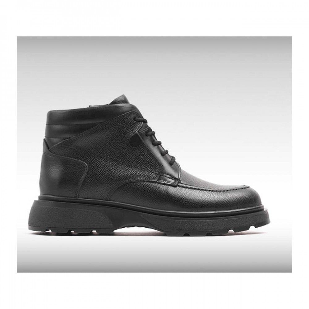 نیم بوت چرم طبیعی مردانه مدل ال 20 مشکی L20