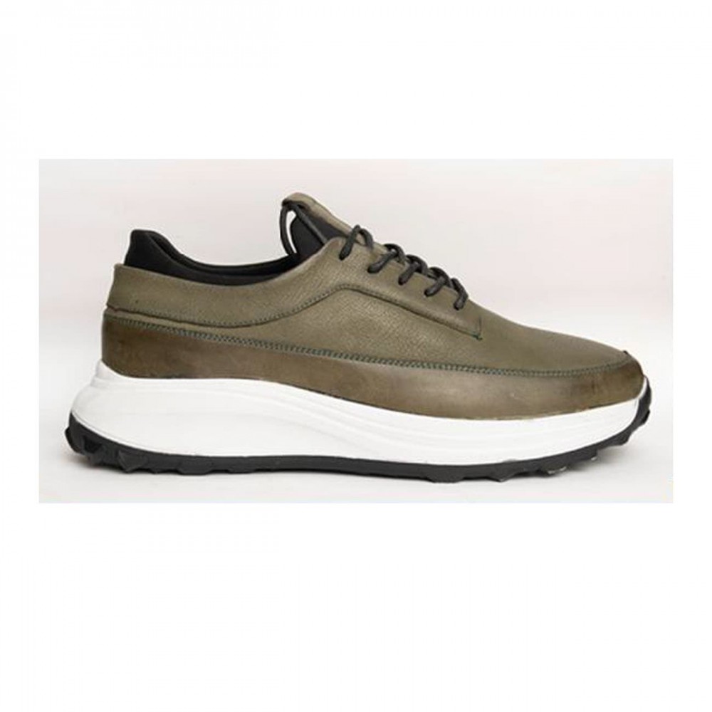 کفش چرم طبیعی مردانه اسپرت مدل یوز سبز Use