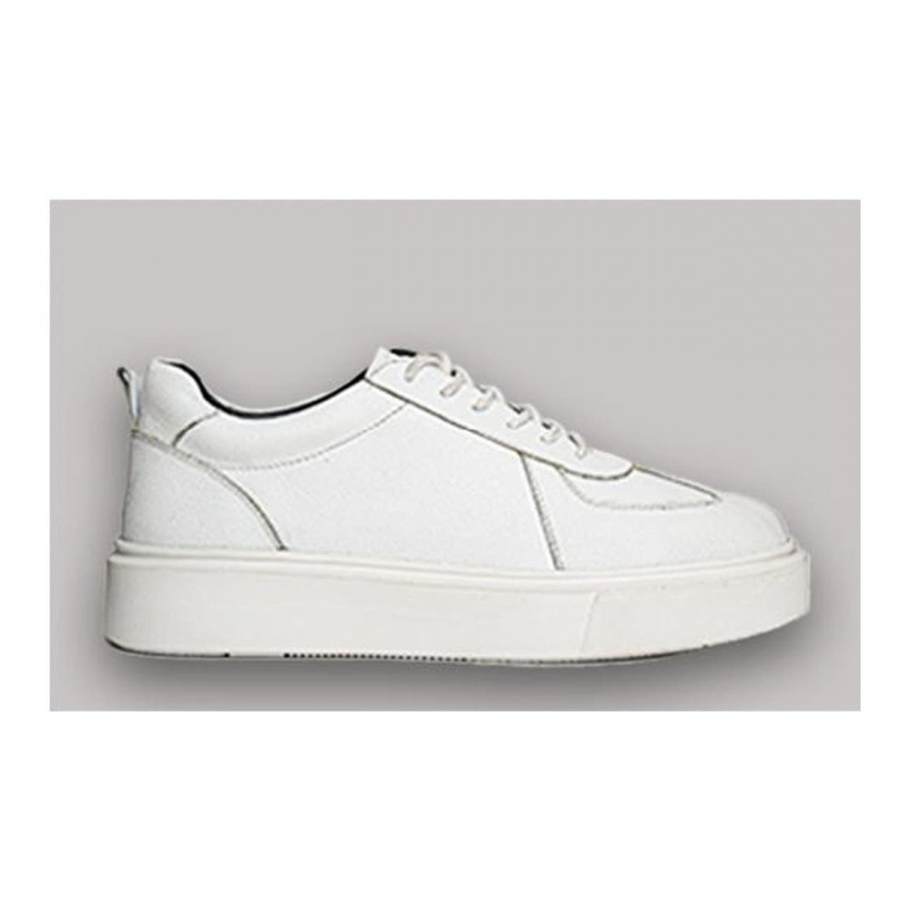 کفش چرم طبیعی مردانه اسپرت مدل سامبا سفید samba