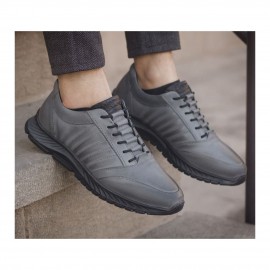 کفش چرم طبیعی مردانه اسپرت مدل اس 60 طوسی S60