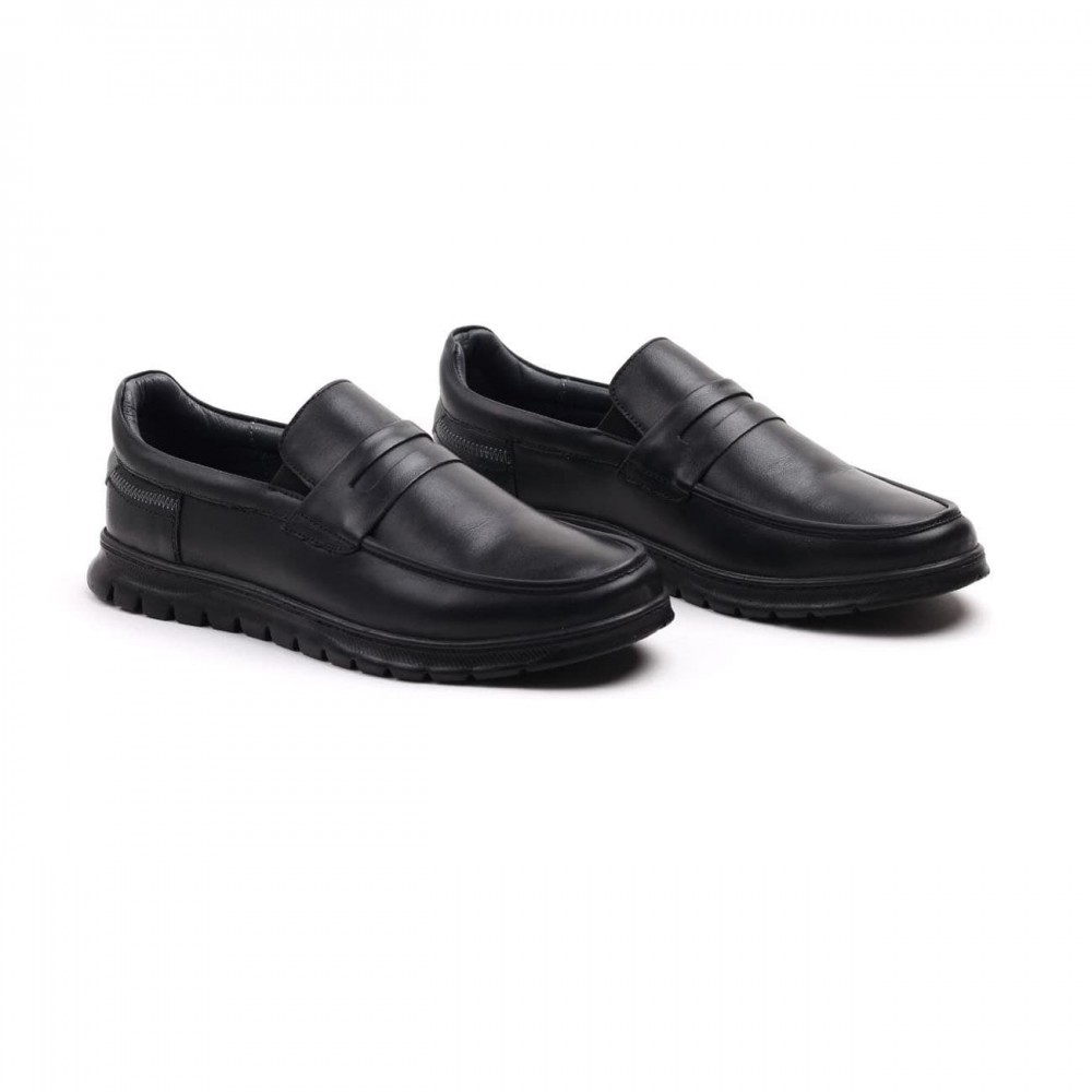 کفش چرم طبیعی مردانه مجلسی مدل کالج کا 500 کارناوال مشکیK500