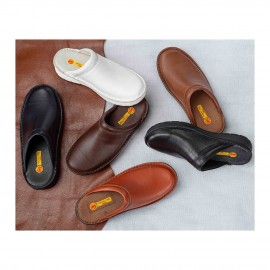 صندل طبی چرم طبیعی مردانه کد 322 ویزون