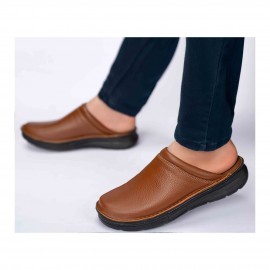 صندل طبی چرم طبیعی مردانه کد 322 ویزون