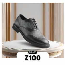 کفش چرم طبیعی مردانه مجلسی مدل زد 100 مشکی z100