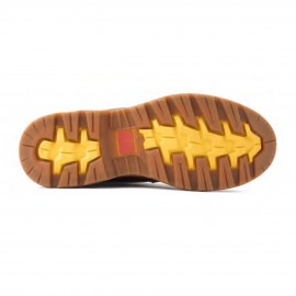 نیم بوت چرم طبیعی مردانه مدل کترپیلار عسلی caterpillar