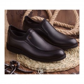 کفش چرم طبیعی مردانه مجلسی مدل سی 20 مشکی C20