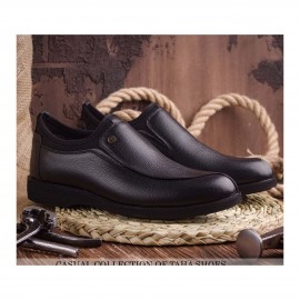 کفش چرم طبیعی مردانه مجلسی مدل سی 20 مشکی C20