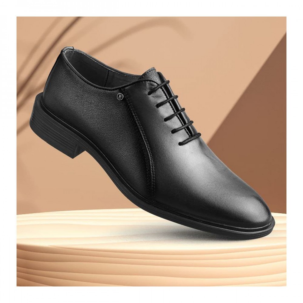 کفش چرم طبیعی مردانه مجلسی مدل زد 80 مشکی Z80