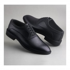 کفش چرم طبیعی مردانه مجلسی مدل زد 70 مشکی Z70