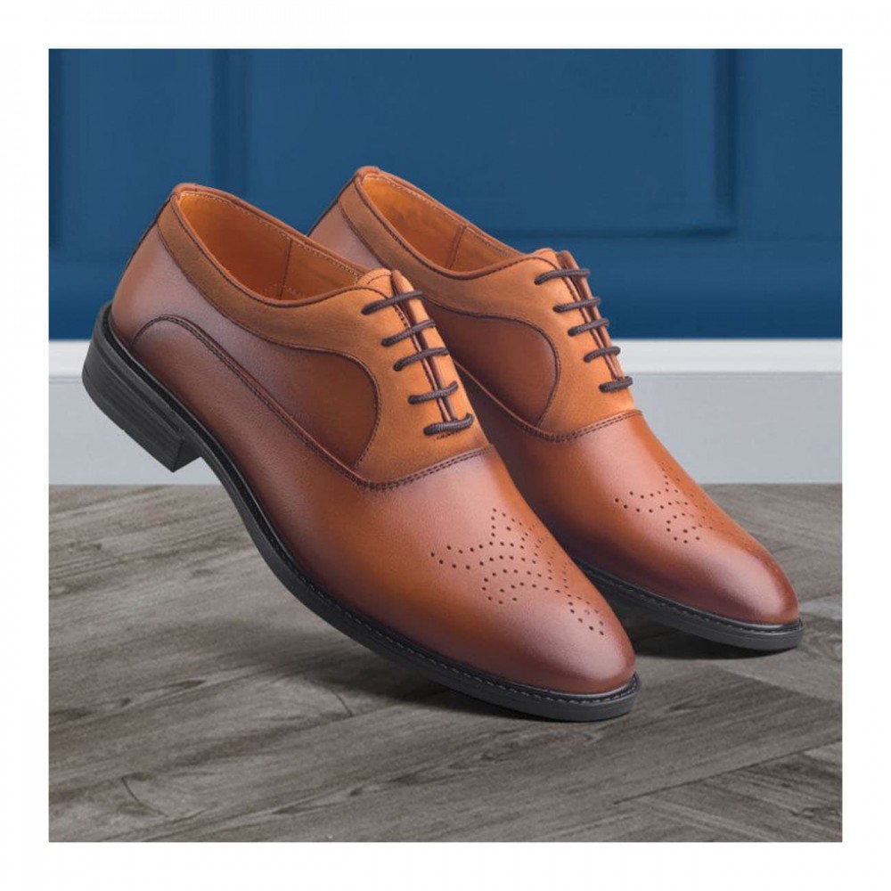 کفش چرم طبیعی مردانه مجلسی مدل زد 70 عسلی Z70