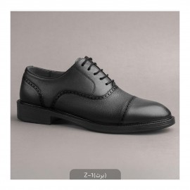 کفش چرم طبیعی مردانه مجلسی مدل زد 1 مشکی Z1