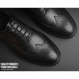 کفش چرم طبیعی مردانه مجلسی مدل زد 1 هشترک مشکی Z1
