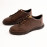 کفش چرم طبیعی اسپورت مدل فوکو قهوه ای foko
