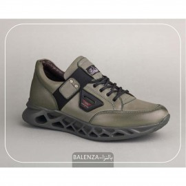 کفش چرم طبیعی اسپورت مدل بالنزا سبز balenza