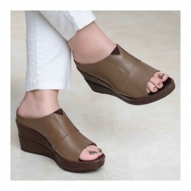 صندل طبی چرم طبیعی زنانه کد 233 ویزون
