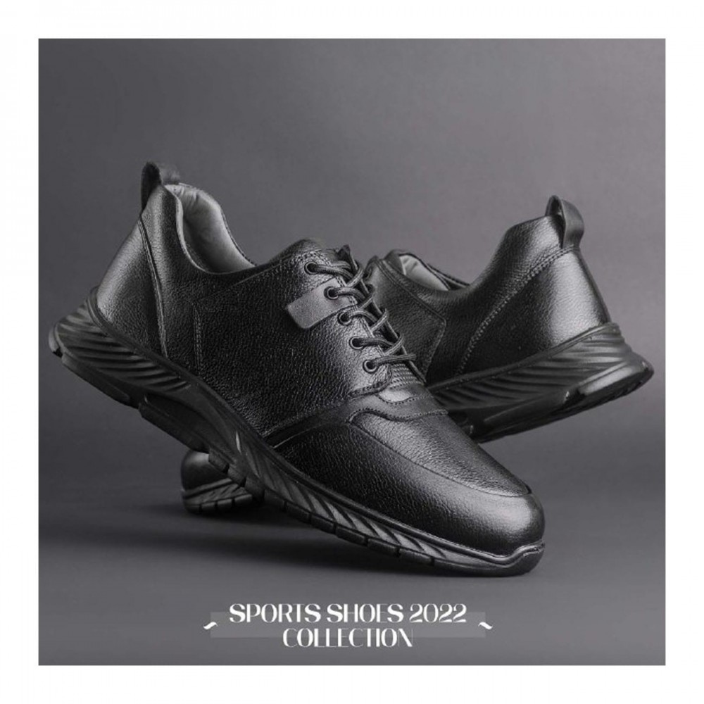 کفش چرم طبیعی اسپورت مدل اس 50 مشکی S50