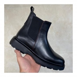 نیم بوت چرم طبیعی مدل چلسی مشکی chelsi