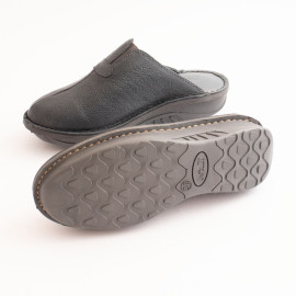 صندل طبی چرم طبیعی زنانه کد 228 طوسی