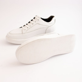 کفش چرم طبیعی اسپورت مدل ونس کا 20 سفید Vans k20