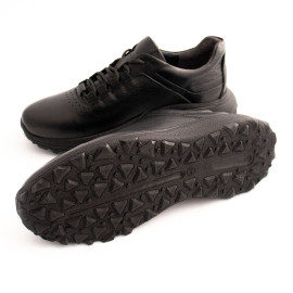 کفش چرم طبیعی اسپورت مدل فورد مشکی Ford