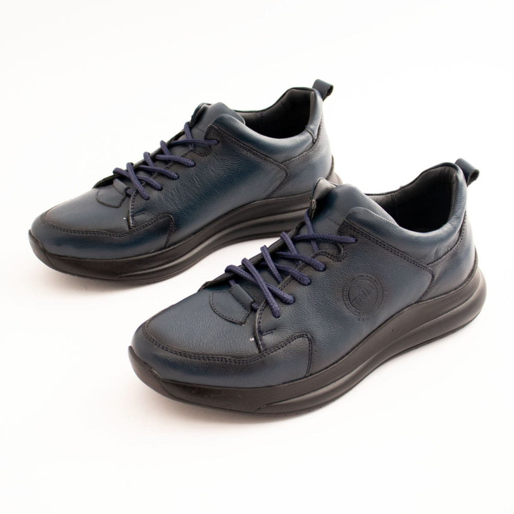 کفش چرم طبیعی اسپورت مدل بی 10 سرمه ای B10