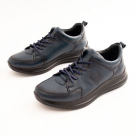 کفش چرم طبیعی اسپورت مدل بی 10 سرمه ای B10