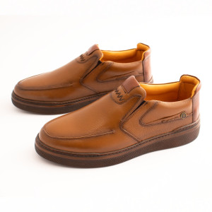 کفش چرم طبیعی مردانه مدل سی 40 عسلی C40