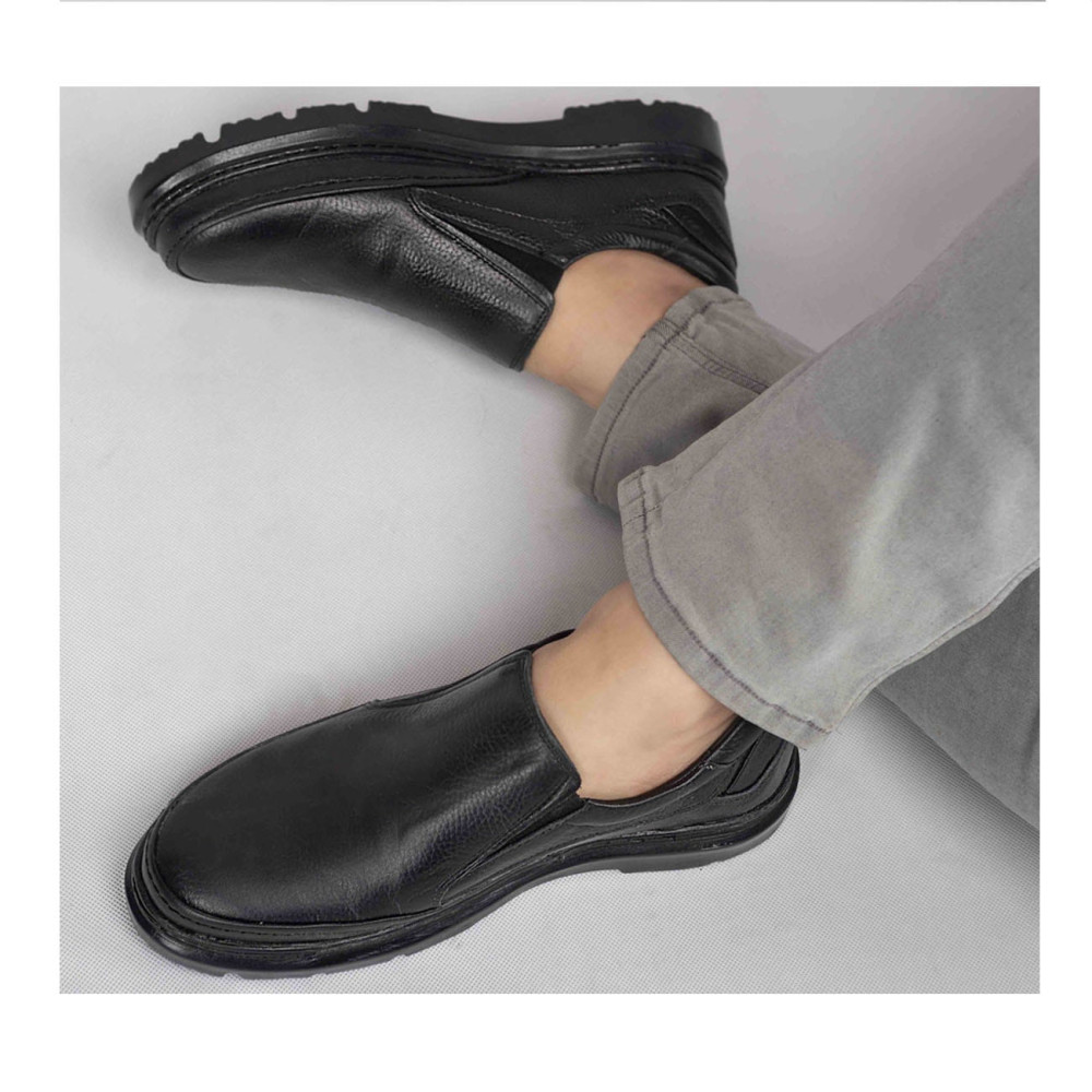 کفش چرم طبیعی مردانه کد 536 مشکی