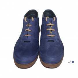 نیم بوت زنانه چرم طبیعی کاربنی مدل رونیکا