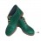 نیم بوت زنانه چرم طبیعی سبز مدل رونیکا