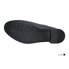 نیم بوت زنانه چرم طبیعی طوسی مدل تیماج