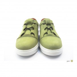 کفش اسپورت چرم طبیعی زنانه مدل مارین سبز Marian