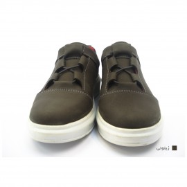 کفش اسپورت چرم طبیعی زنانه مدل مارین زیتونی Marian