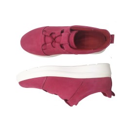 کفش اسپورت چرم طبیعی زنانه مدل مارین صورتی Marian