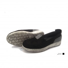 زنانه چرم طبیعی مشکی مدل مارین