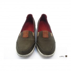 زنانه چرم طبیعی زیتونی مدل مارین