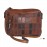 کیف چرم طبیعی دوشی عسلی مدل تکه دوزی 