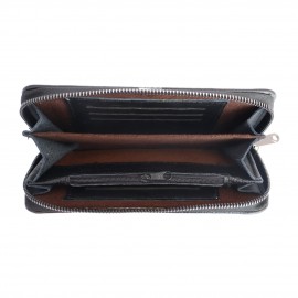 کیف پول چرم طبیعی مشکی