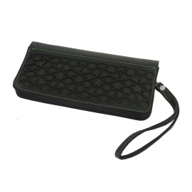 کیف پول چرم طبیعی گیپوری سبز