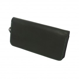 کیف پول چرم طبیعی گیپوری سبز