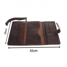 کیف پول چرم طبیعی دستدوز