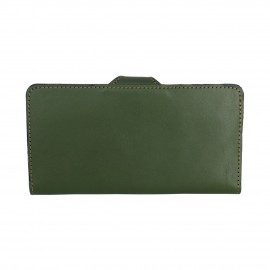 کیف پول چرم طبیعی سبز