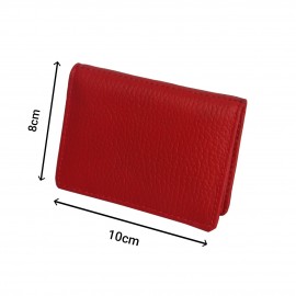 جا کارتی چرم طبیعی قرمز