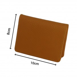 جا کارتی چرم طبیعی زرد