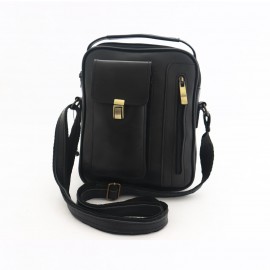 کیف چرم طبیعی اسپورت دستی و دوشی مدل آرنیکا مشکی