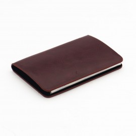 جا کارتی چرم طبیعی مدل ملودی قهوه‌ای