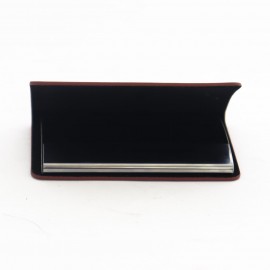 جا کارتی چرم طبیعی مدل ملودی قهوه‌ای