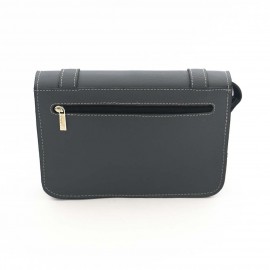 کیف چرم طبیعی زنانه دوشی طوسی