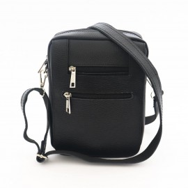 کیف چرم طبیعی اسپورت دوشی مدل آیهان مشکی