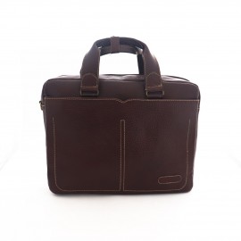 کیف چرم طبیعی اداری دستی و دوشی مدل آرسان زرشکی arsan